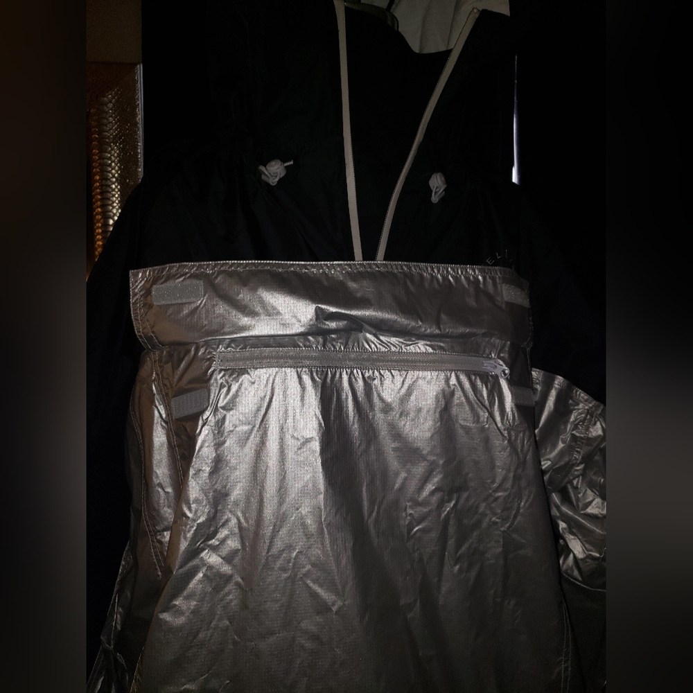 Adidas Stella McCartney black Silver windbreaker reflective Jacket - Picture 5 of 16